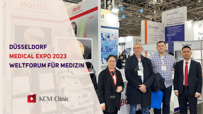Die KCM-Klinik auf dem MEDICA World Medical Forum in Düsseldorf 